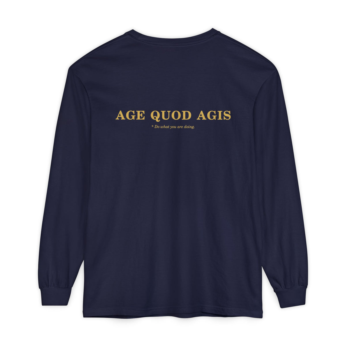 Washed Long-Sleeve Tee (Helm / Age Quod Agis)