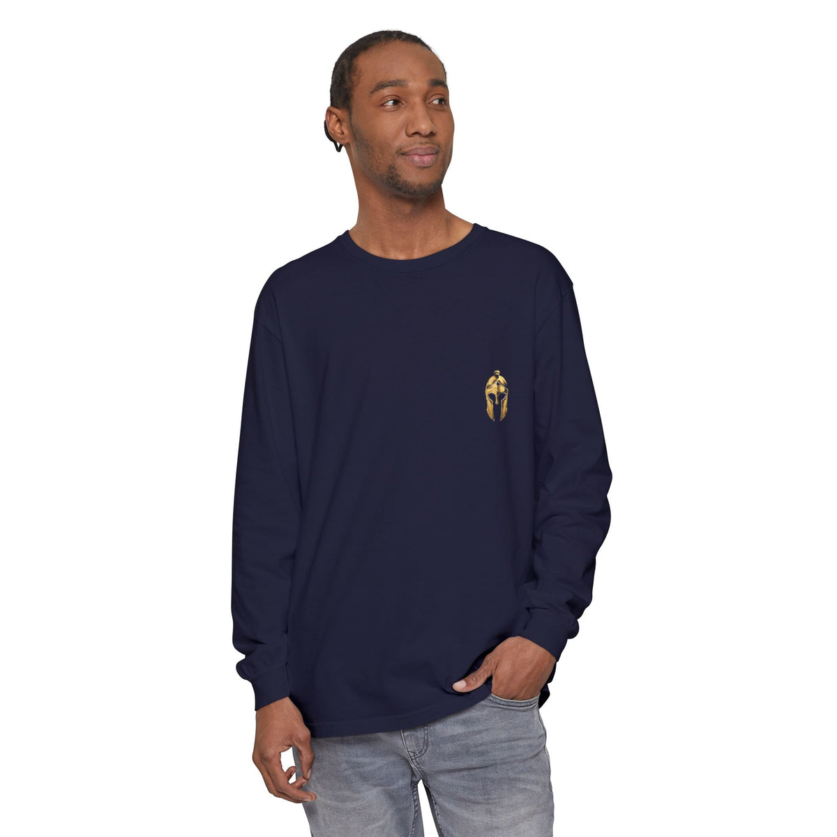 Washed Long-Sleeve Tee (Helm / Age Quod Agis)