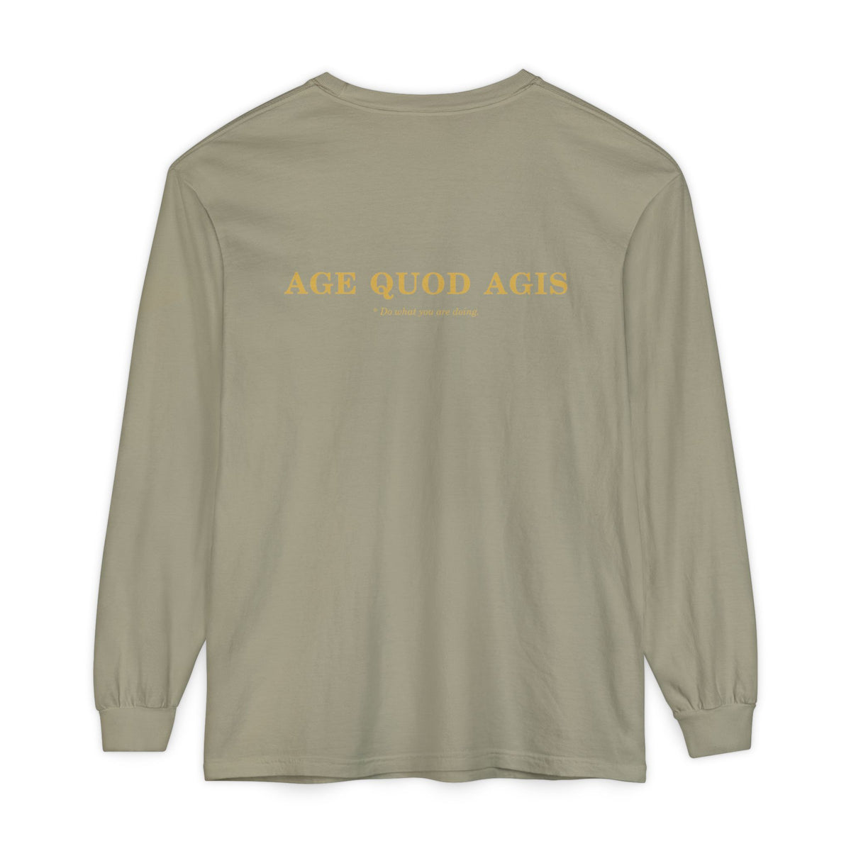 Washed Long-Sleeve Tee (Helm / Age Quod Agis)