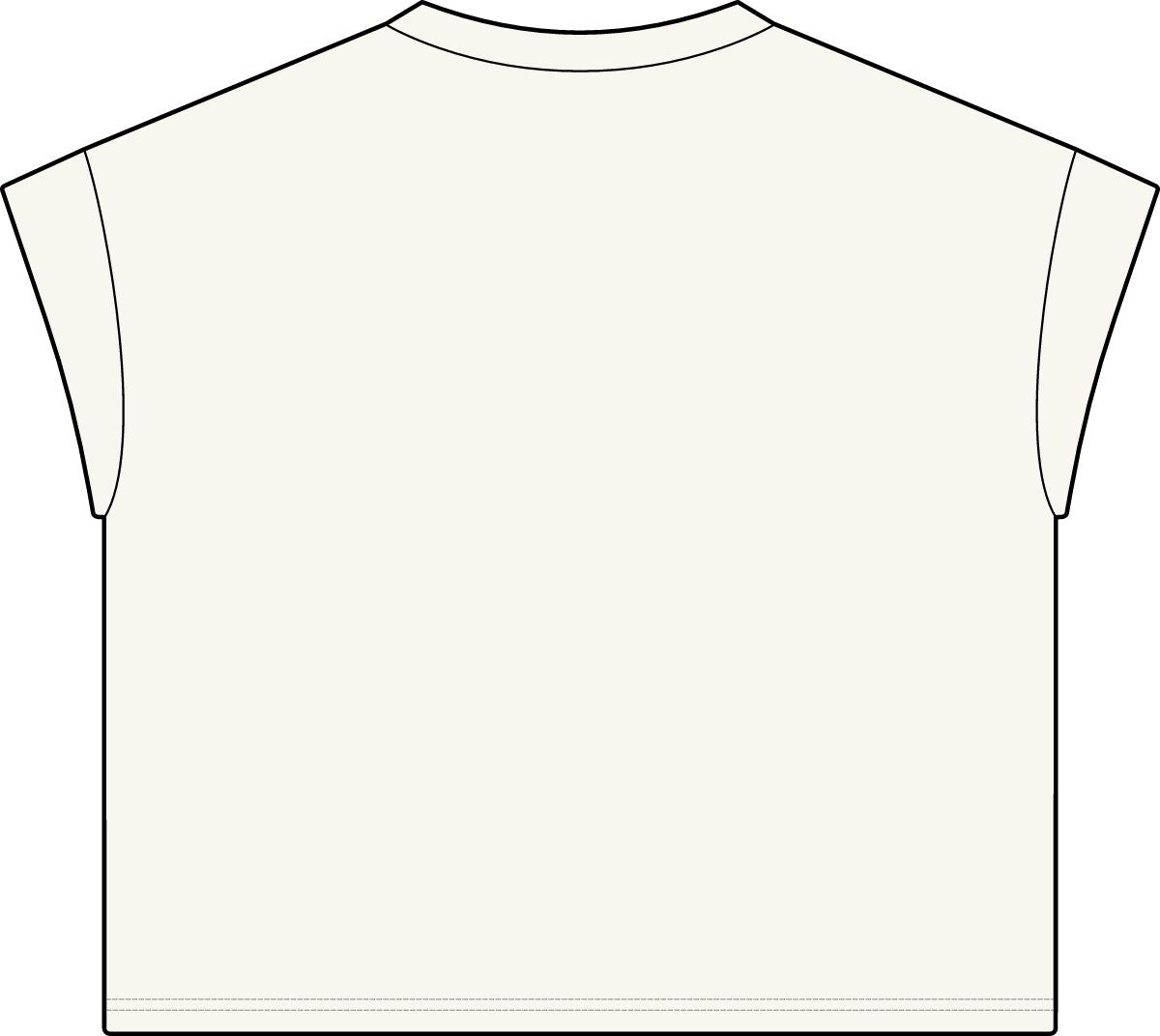 Plain back of washed natural women's casual tee